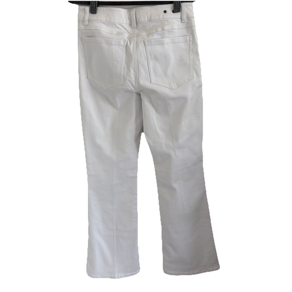 CAbi White Trouser Jeans Stretch Denim Flare Leg Womens Sz 6 Sty #5880 Versatile - Picture 5 of 15